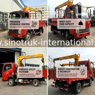 O caminhão da engenharia mecânica montou o guindaste móvel/o equipamento de levantamento montado caminhão