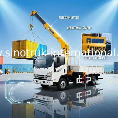 A eficiência elevada caminhão hidráulico de 3,2 T montou guindastes com o táxi alongado 2080