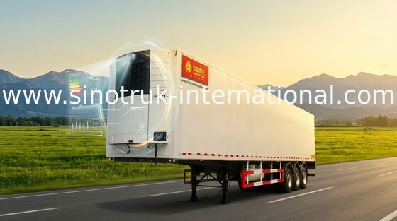 SINOTRUK refrigerou semi o caminhão de reboque 20/40 pés de recipiente 30 - 60 toneladas