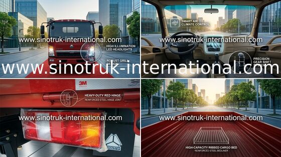 Camioneta SINOTRUK HOWO 5 toneladas de caminhão leve para a logística ZZ1047C2813C145