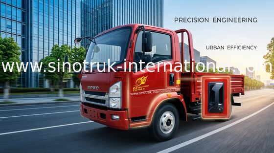 Camioneta vermelhos SINOTRUK HOWO 4,5 toneladas com o motor 490Xichai