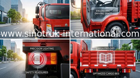 SINOTRUK HOWO 8 toneladas de camioneta LHD 4X2 116HP ZZ1087D3614C180