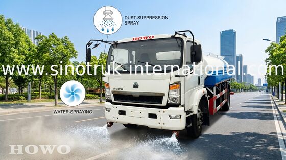 Polvilhando o caminhão 5 - chassi de camioneta de 8CBM SINOTRUK HOWO para o nivelamento da estrada