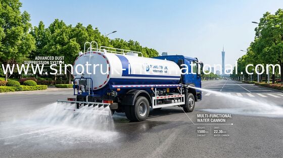 SINOTRUK HOWO Caminhão-tanque de água 4x2 RHD 300HP 10CBM para transporte de água durável