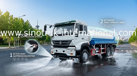 20CBM que polvilha o Euro 2 do caminhão SINOTRUK do caminhão de tanque da água/água da construção