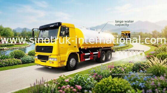 Tipo de movimentação do caminhão de tanque 6×4 da água sistema de controlo pneumático/manual 16CBM
