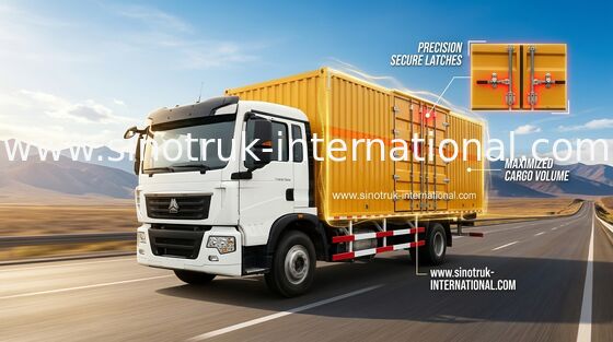 Veículo do caminhão do Euro 2 de Van Carga Caminhão SINOTRUK HOWO 4X2 LHD da alta segurança
