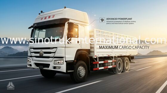 Veículos de carga econômicos leves dos bens HOWO 25 toneladas de beliche de 10Wheels LHD 290 HP dois