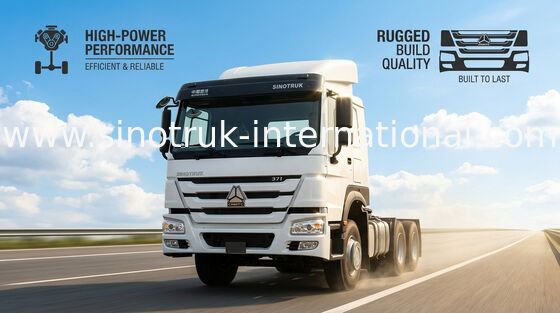 O caminhão RHD 10 do trator de HOWO 6X4 roda 371 HP ZZ4257S3241W
