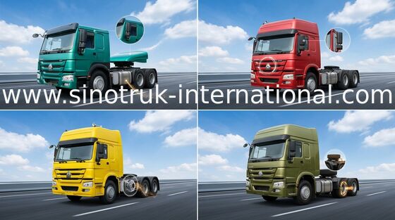 O caminhão RHD 6X4 10 do trator de SINOTRUK HOWO roda Euro2 371HP ZZ4257S3241W