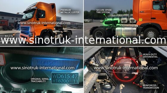 Cabeça internacional do caminhão do trator do motor diesel para o canteiro de obras