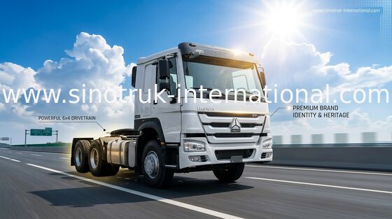 Sinotruk Howo Usados Trens de Tratores Refurbished 6 × 4 Em boas condições