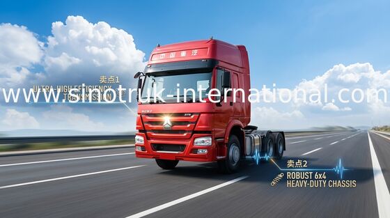 Caminhão SINOTRUK HOWO LHD 6X4 Euro2 380HP ZZ4257S3241W do trator