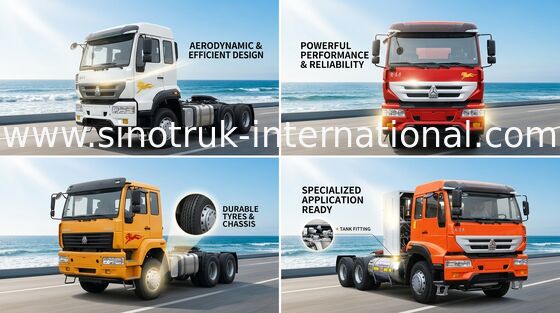 Príncipe dourado 6X4 Euro2 336HP 25Tons ZZ4251N3241W do caminhão SINOTRUK do trator