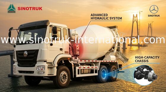 O equipamento profissional da mistura concreta concreto apronta o caminhão ZZ5255GJBN3846B1 da mistura