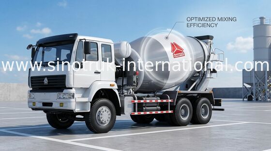 Eficiência running alta concreta industrial durável do veículo 8×4 do misturador