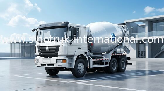 Do móbil caminhão de mistura 10CBM 290HP do misturador concreto do equipamento do cimento semi