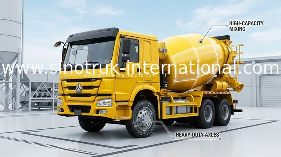 Caminhão SINOTRUK HOWO 12CBM Euro2 336HP 6X4 LHD ZZ5257GJBN4048W do misturador concreto