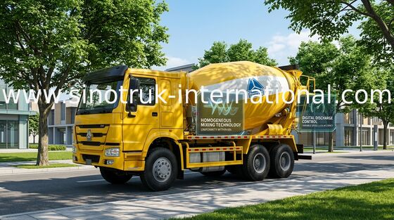 Caminhão 12CBM 336HP 6X4 RHD ZZ5257GJBN4048W do misturador concreto de SINOTRUK HOWO