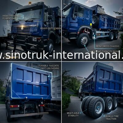 SINOTRUK HOWO GHOST FACE TIPPER TROMUTRO LHD 6 × 4 371HP 20CBM