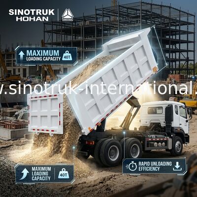 SINOTRUK HOWO 400 HP camião de descarga para construção N7 Militar luz de alerta para pára-choques