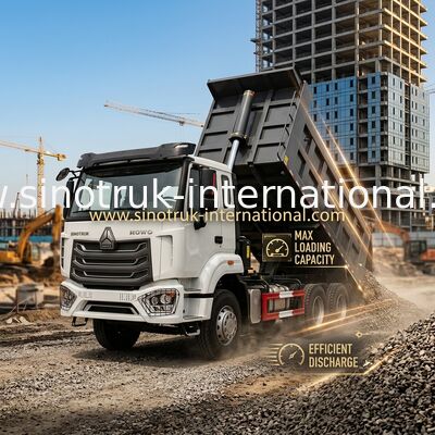 SINOTRUK HOHAN Howo Tipper Dump Truck Chassis Weichai Motor 6 × 4 LHD ZZ3257V384JB1 Modelo