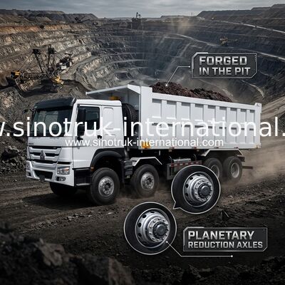 12 caminhão basculante 400hp de Sinotruk HOWO 8X4 das rodas para a mineração