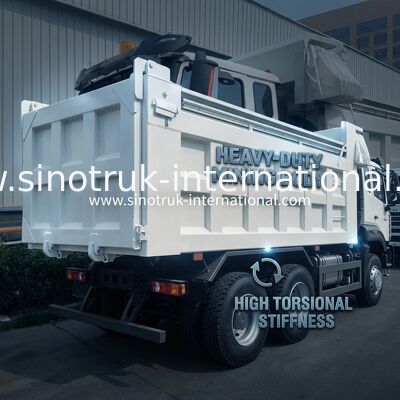 Carrinho de descarregamento Sinotruk Novo 6 × 4 Nx 20CBM Branco com lonas automáticas