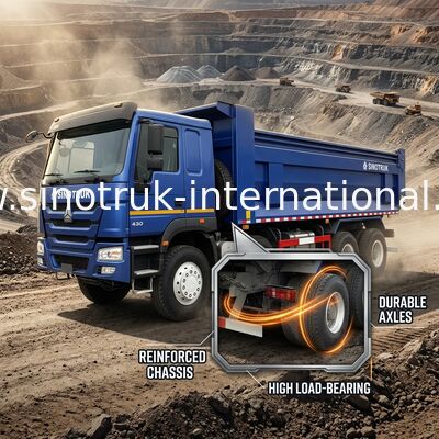 RHD 8×4 12 rodas ZZ3317V3847B1R Alta potência Baixo consumo de combustível380HP Blue HOWO Tipper Truck
