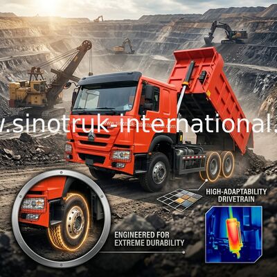 Sinotruk Howo Tipper Dump Truck Weichai 380Hp 10 Rodas 6 × 4 Lhd 20CBM