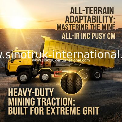 Sinotruk Howo Carrinho de descarga de despejo 400Hp 8 × 4 50-60Tons Lhd 12 rodas Big tray