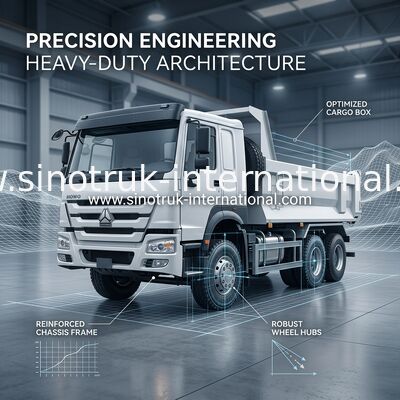 Tipo caminhão basculante branco de SINOTRUK HOWO 6x4 400HP U para a mineração usando RHD