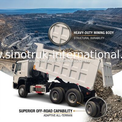Sinotruk Howo Usados camiões de descarga 371hp ou 375hp 6 × 4 Renovação