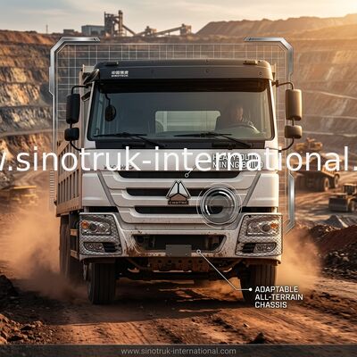 Branco LHD 10Wheels de SINOTRUK HOWO Tipper Dump Truck 6×4 400HP 20CBM