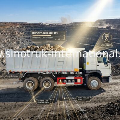 RHD 6×6 10 rodas Branco HOWO Carrinho de inclinação Full Drive Alta potência 380 HP