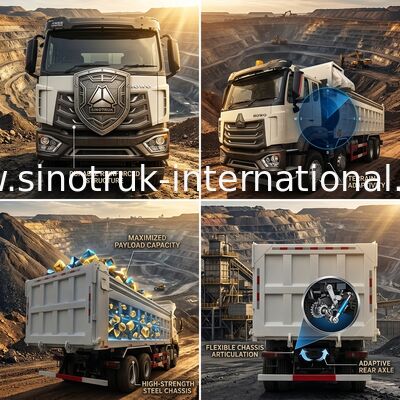 SINOTRUK HOHAN 8×4 Tipper Dump Truck For Construction