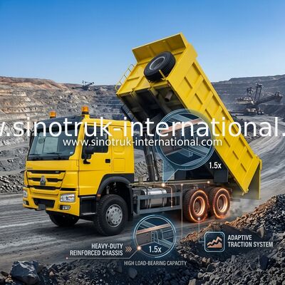 Cavalos-força altos 400HP HOWO Tipper Dump Truck LHD 6x4 10wheels