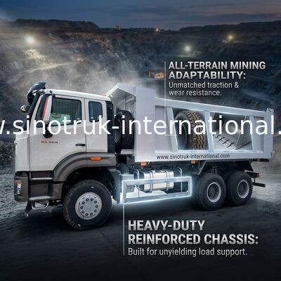 Mineração do × 4 de Sinotruk Howo Tipper Dump Truck New NX 10Wheels 400Hp 6