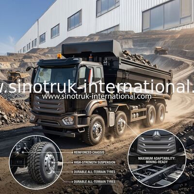 Caminhão basculante basculante SINOTRUK HOWO 371HP 8×4