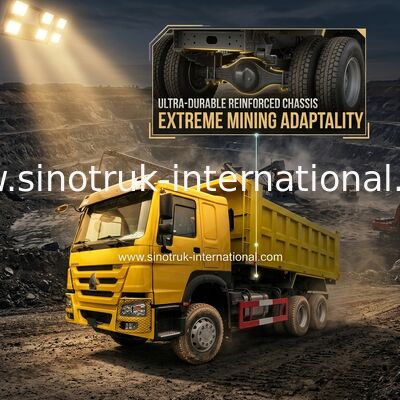 SINOTRUK HOWO 400HP Tipper Dump Truck For Construction A7 ZZ3257V3847B1 amarelo