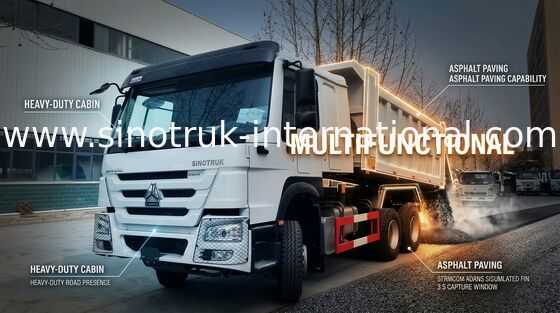 Rodas de SINOTRUK HOWO Tipper Truck 6X4 336HP LHD 10 25 toneladas de ZZ3257N3847B1