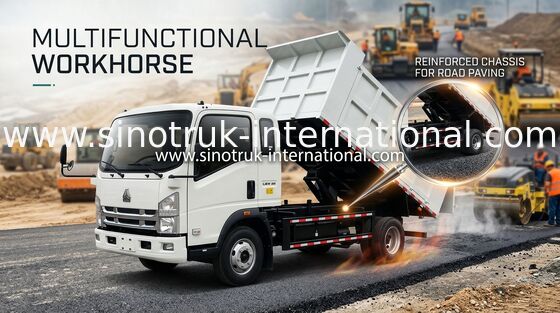 Sinotruk Howo 8 toneladas de caminhão basculante leve 4×2 de levantamento médio Rhd do dever