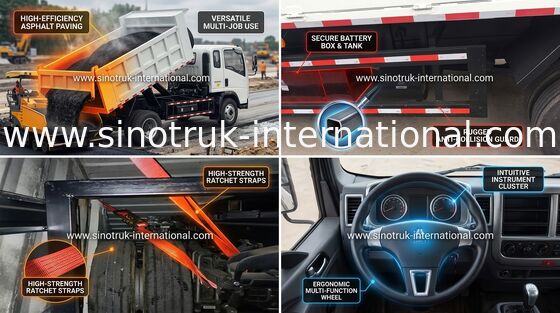 Movimentação de Euro2 116hp Tipper Dump Truck Right Hand
