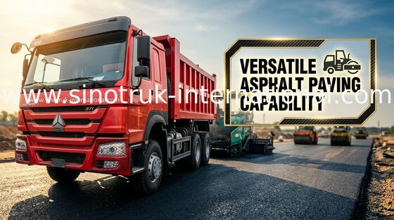 ZZ3257N3647A Caminhão basculante basculante vermelho 371hp 6×4