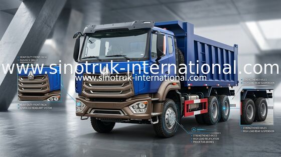 Caminhão basculante Euro 2 371hp Howo 6x4 para construção