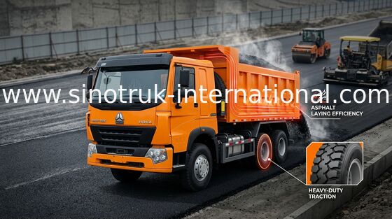 30 - 40 toneladas de caminhão basculante LHD 371HP 6X4 de SINOTRUK para o material de construção de carregamento