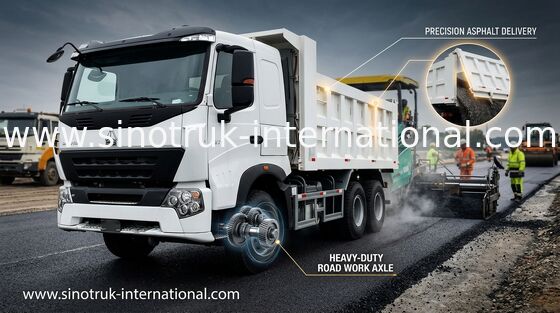 Eficácia do combustível alta do caminhão basculante branco de Sinotruk Howo da cor 30 - 40 toneladas para minar