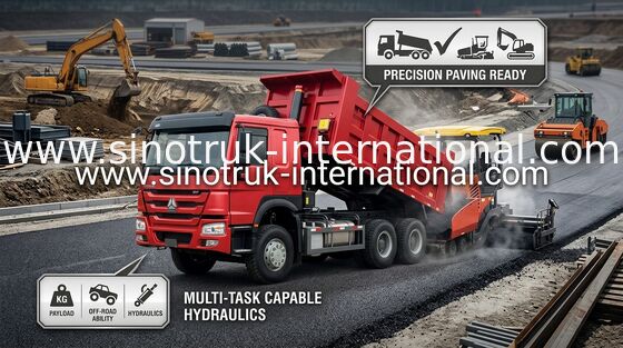 Levantamento dianteiro do motor 336HP HYVA do Euro 2 do caminhão basculante do caminhão basculante de LHD 6X4 SINOTRUK HOWO