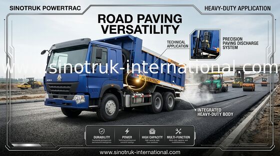 10 caminhão basculante LHD 371 HP 20CBM 30 das rodas SINOTRUK - cilindro hidráulico de 40 toneladas de HYVA