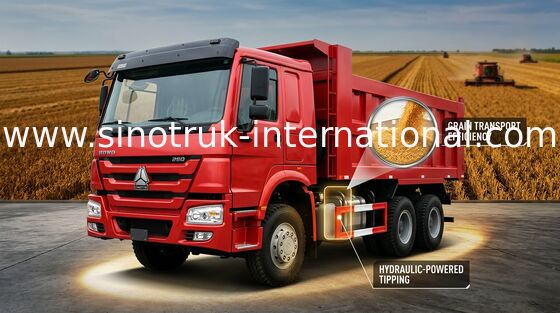Caminhão basculante do caminhão basculante de SINOTRUK HOWO com cabine 4 pontos completos - suspensão de flutuação do ar